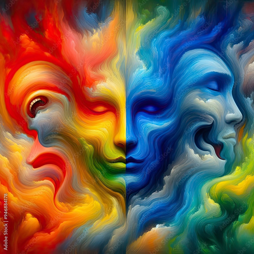 Obraz premium The color of emotions