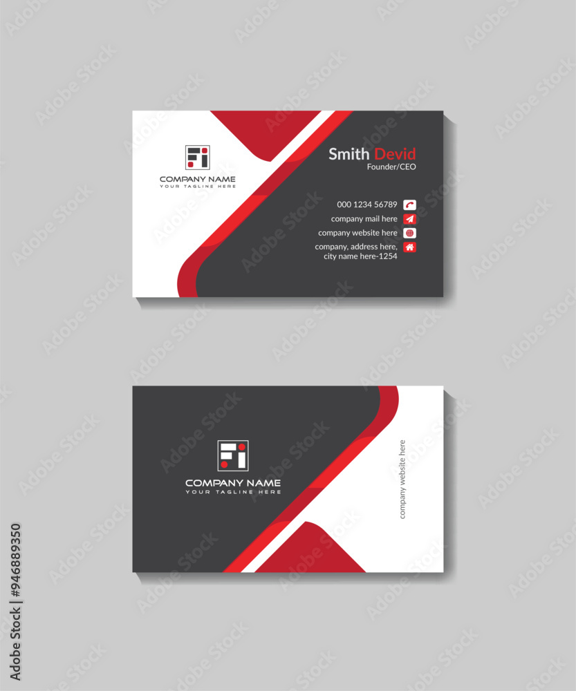 Creative business card template design Creative business card template design