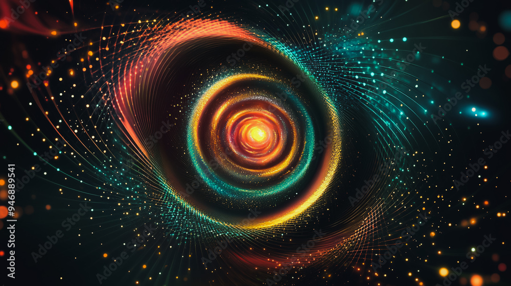 Abstract digital spiral line background electromagnetic wave background Innovation digital background information technology background The background is the background. gradient wave digital wave Abstract digital spiral line background electromagnetic wave background Innovation digital background information technology background The background is the background. gradient wave digital wave