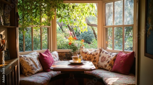 Cozy Window Seat with a View