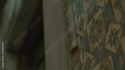Ornate Azulejos Tiles on a Historic Lisbon Building