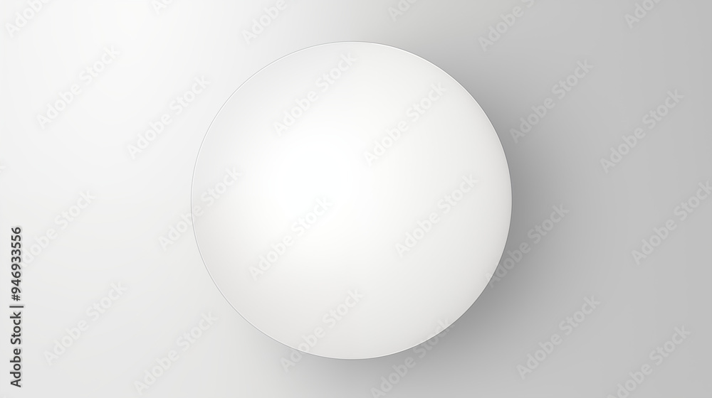 Top View of a Minimalist White Sphere Against a Neutral Background Clean Design Top View of a Minimalist White Sphere Against a Neutral Background Clean Design