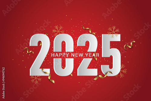 happy new year 2025 celebration background