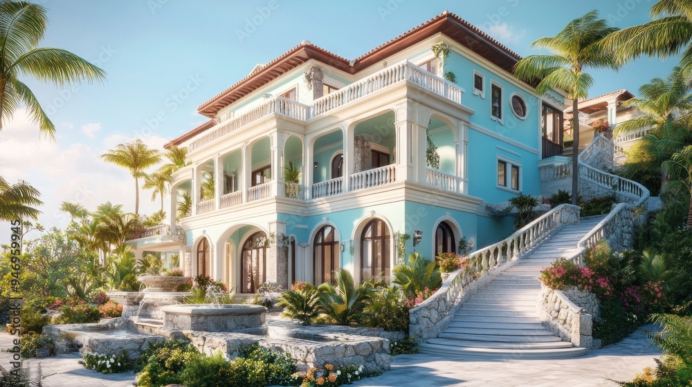 Luxury Villa with Tropical Garden and Stunning Architecture Luxury Villa with Tropical Garden and Stunning Architecture