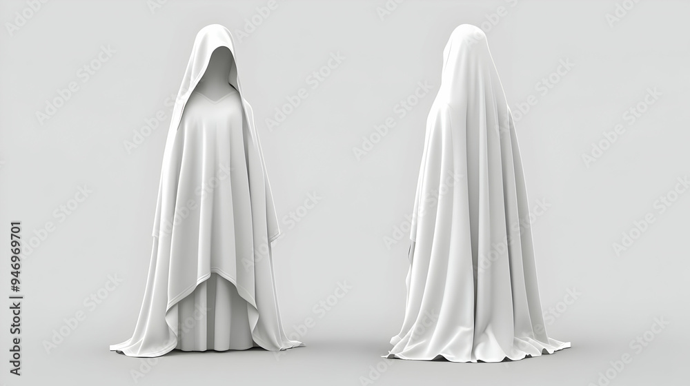 White Cloth Draped Figure  Mystery  Concealed  Hidden  Secret  Enigma