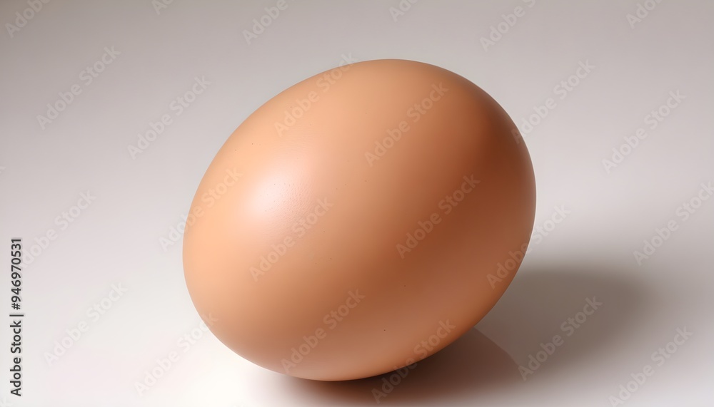 Single Brown Egg Breakfast Isolated Food Background 3D Graphic Design Single Brown Egg Breakfast Isolated Food Background 3D Graphic Design