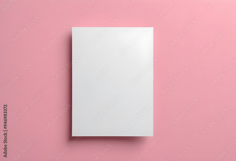 Flyer Mockup White Paper Sheet Background Illustration Frame Graphic Design