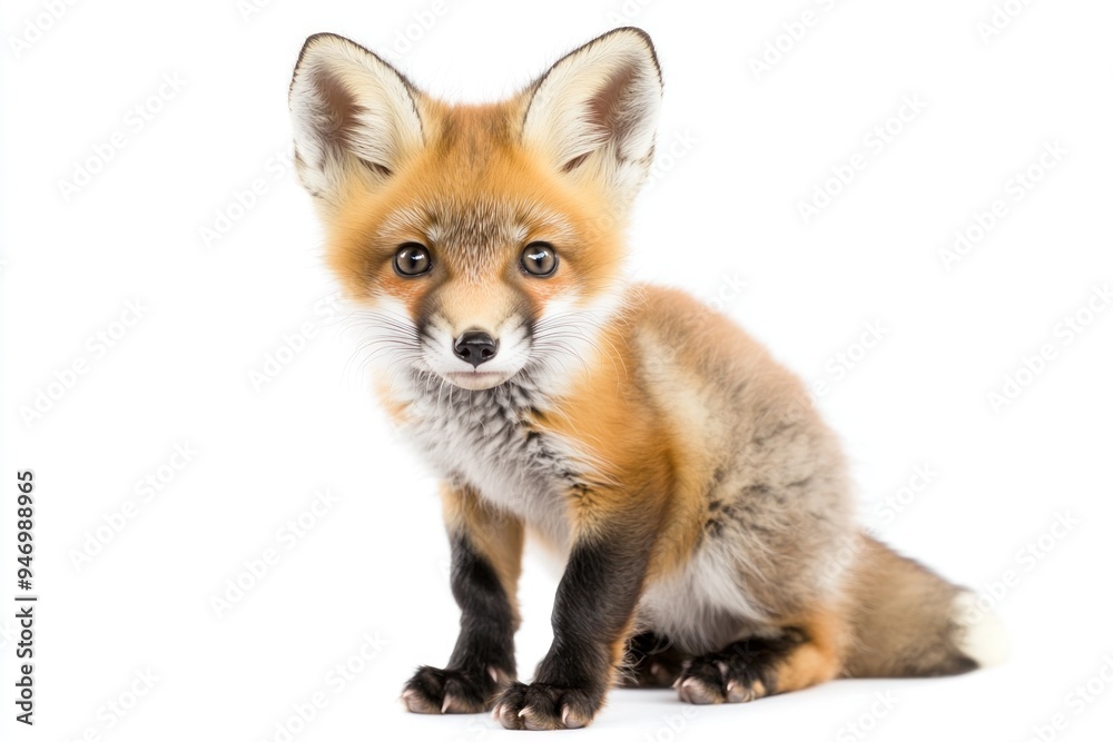 A Curious Red Fox Cub
