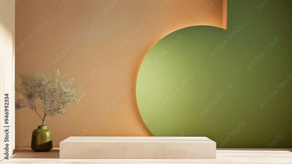 Warm Beige Background with Soft Olive Green Touch Warm Beige Background with Soft Olive Green Touch