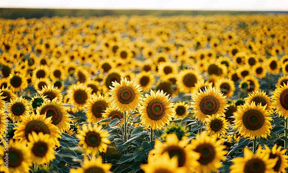 Vibrant sunflower field under warm sunlight with ai generated.
Vibrant sunflower field under warm sunlight with ai generated.