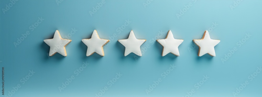 star rating from customer, city skyline, clean copy space, natural lighting star rating from customer, city skyline, clean copy space, natural lighting