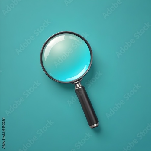 Magnifying Glass Illustration 3D Graphic Design Isolated Background