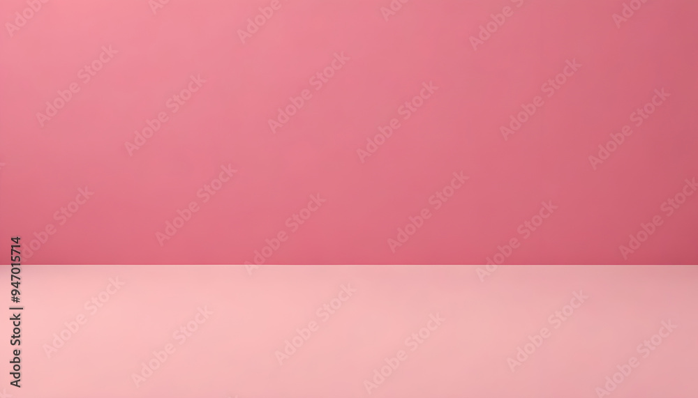 Fototapeta premium Minimalistic Pink Backdrop Colorful Studio Background Graphic Product Design