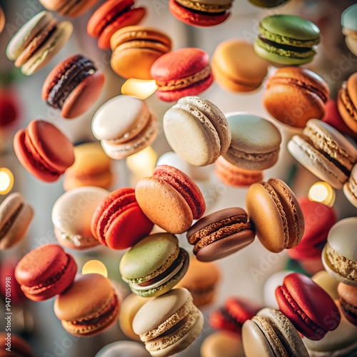 Wallpaper Mural Assortment of different macaroons. Torontodigital.ca