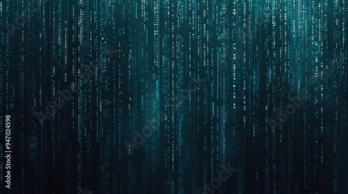 Digital Rain Abstract Background