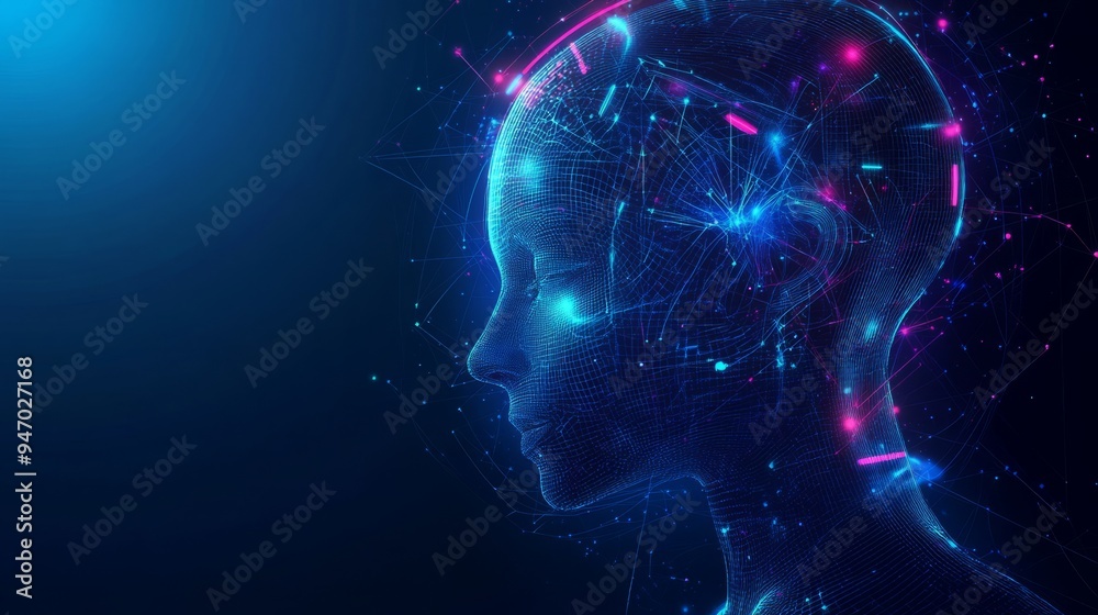 Abstract digital AI chat light blue background. Chatbot concept. GPT or Artificial Intelligence concept. Technology futuristic electric blue bg with neon abstract elements. Vector illustration. Abstract digital AI chat light blue background. Chatbot concept. GPT or Artificial Intelligence concept. Technology futuristic electric blue bg with neon abstract elements. Vector illustration.