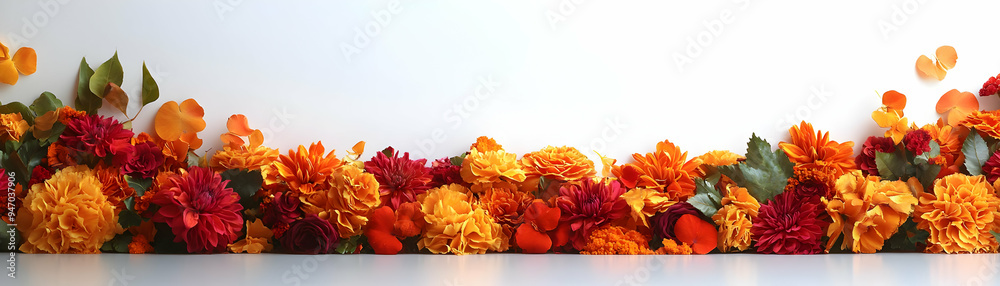 Diwali Garland and Decorations Zoom In, Vibrant Festive Celebration Concept, Isolated White Background with Colorful Effects - Stock Photo Diwali Garland and Decorations Zoom In, Vibrant Festive Celebration Concept, Isolated White Background with Colorful Effects - Stock Photo