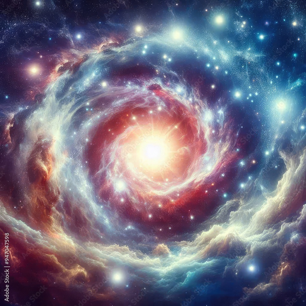 Obraz premium Vast cosmos filled with countless stars with Concept of a starry night
