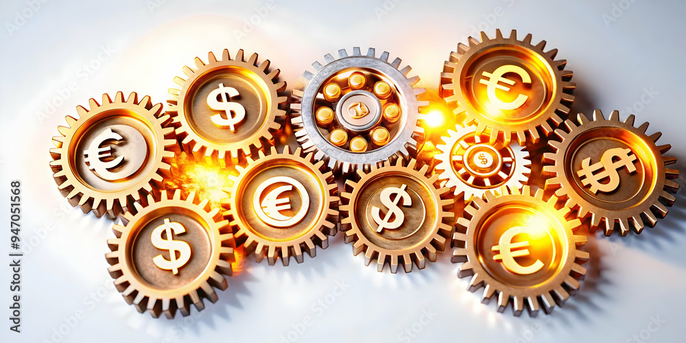 Dynamic Balance Scales with Dollar and Euro Symbols: Global Currency Harmony and Finance Stability Concept Captured in Glowing Abstract Composition for Photo Stock Dynamic Balance Scales with Dollar and Euro Symbols: Global Currency Harmony and Finance Stability Concept Captured in Glowing Abstract Composition for Photo Stock