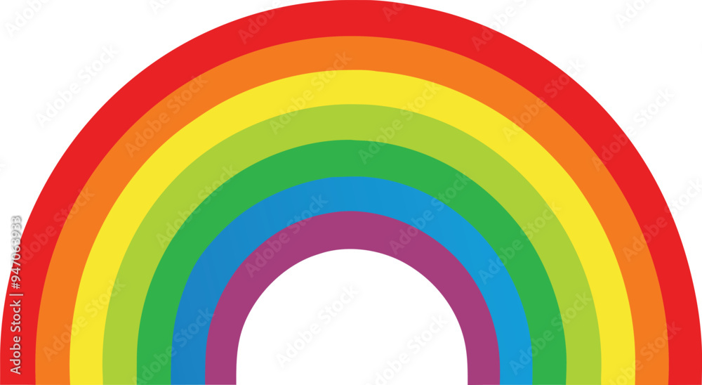 Fototapeta premium Vector rainbow effect 