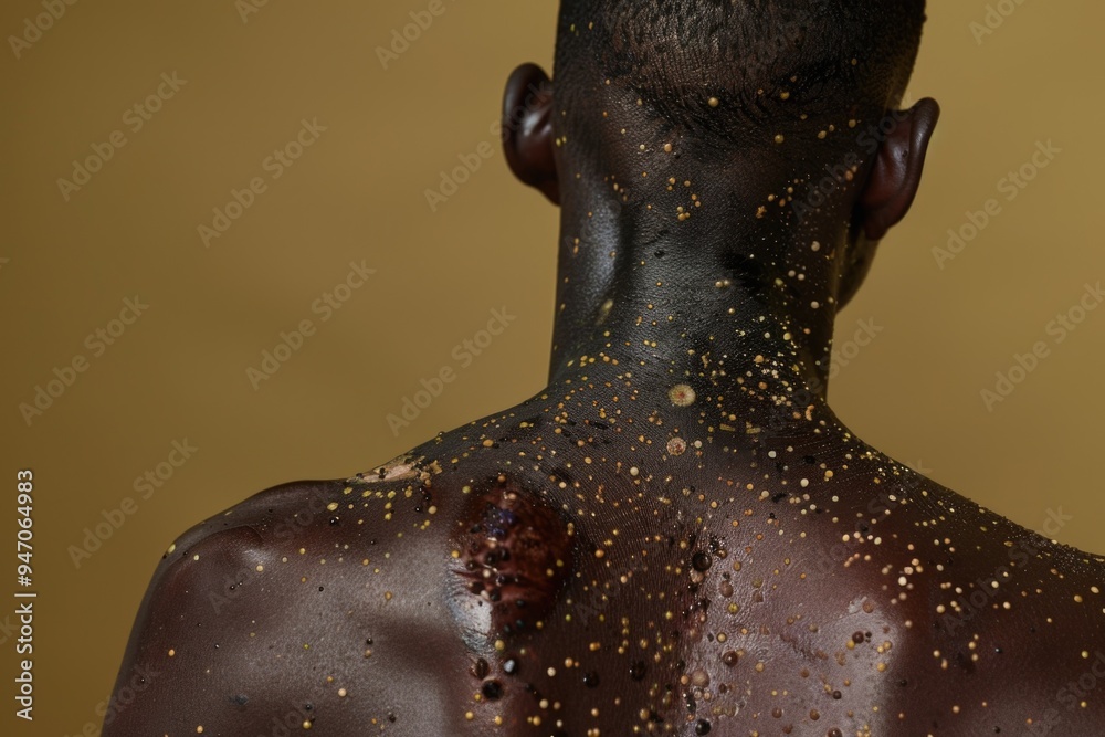 A person covered in gold paint, a creative and artistic expression A person covered in gold paint, a creative and artistic expression