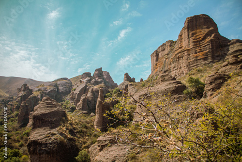 rocks and sky