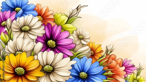 Colorful Floral Art for Indian Festivals and Celebrations