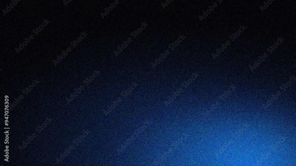 Navy, blurry and grain abstract gradient background texture. a design element for wallpaper.