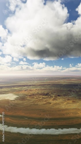 Aerial view of the Richat Structure. Mauritania. In the Sahara desert. Africa photo