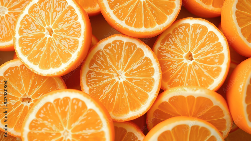 Orange Slices Macro Close-Up Orange Slices Macro Close-Up