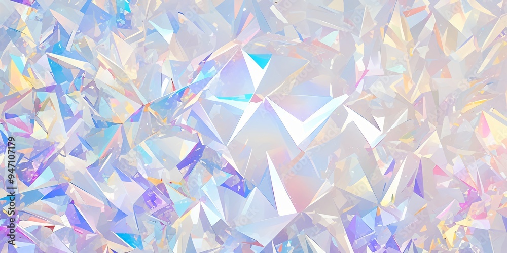 Abstract kaleidoscope of prismatic shapes in pastel hues creates a dreamy background Abstract kaleidoscope of prismatic shapes in pastel hues creates a dreamy background
