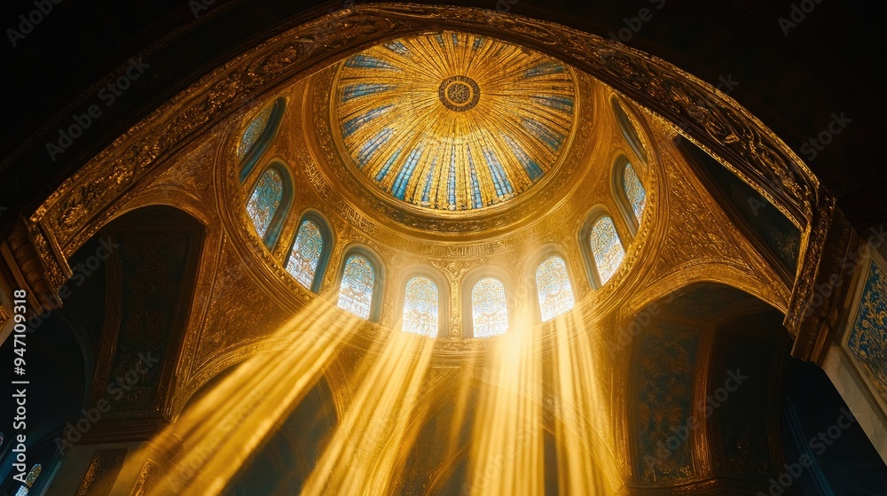Obraz premium Golden Dome Interior