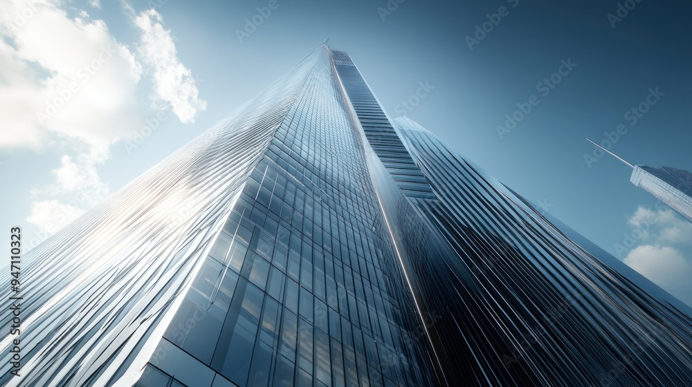 Modern of skyscraper building and business financial center Modern of skyscraper building and business financial center