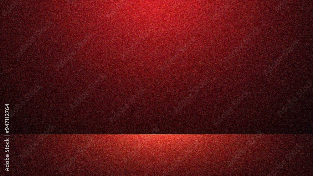 Obraz premium Red grainy gradient abstract background, noise texture effect, banner poster header design