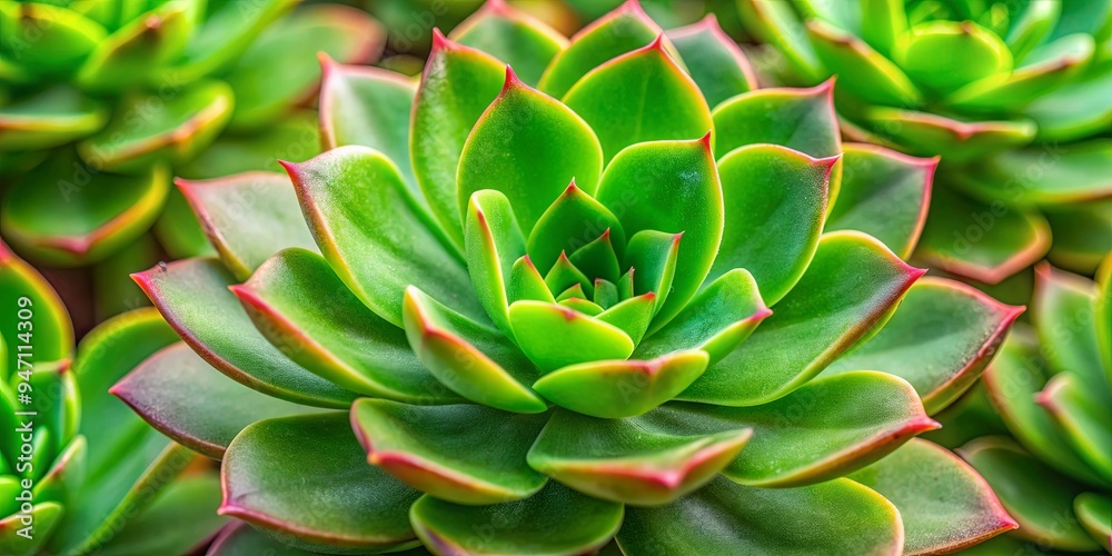 Fototapeta premium Close-up of a succulent cedri plant with vibrant green leaves , cedri, plant, succulent, green, leaves, nature, botany