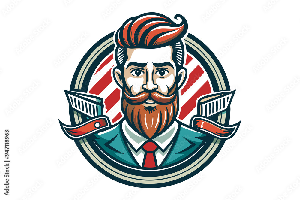 Barbershop logo template Barbershop logo template