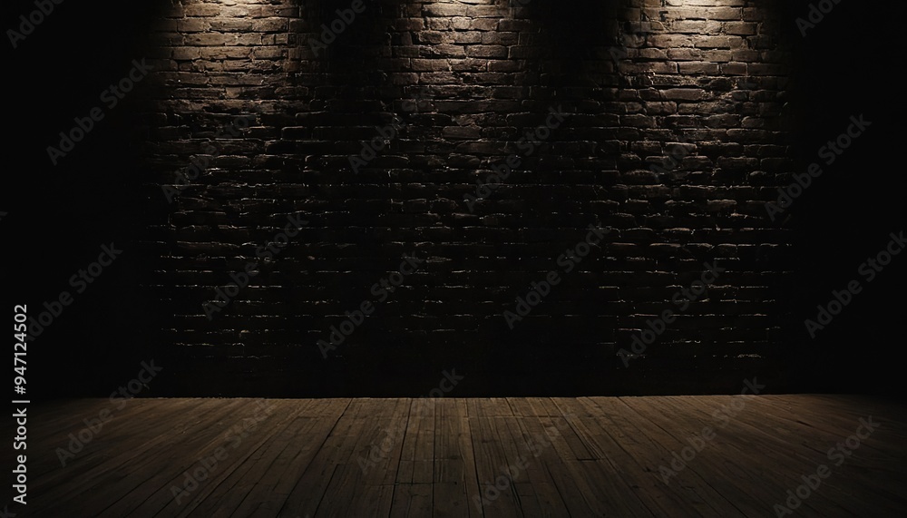 The background of the black brick wall and the light of the lamp 9 The background of the black brick wall and the light of the lamp 9