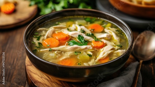 Chicken Noodle Soup in a Bowl