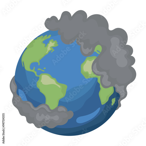 planet suffering from global warming