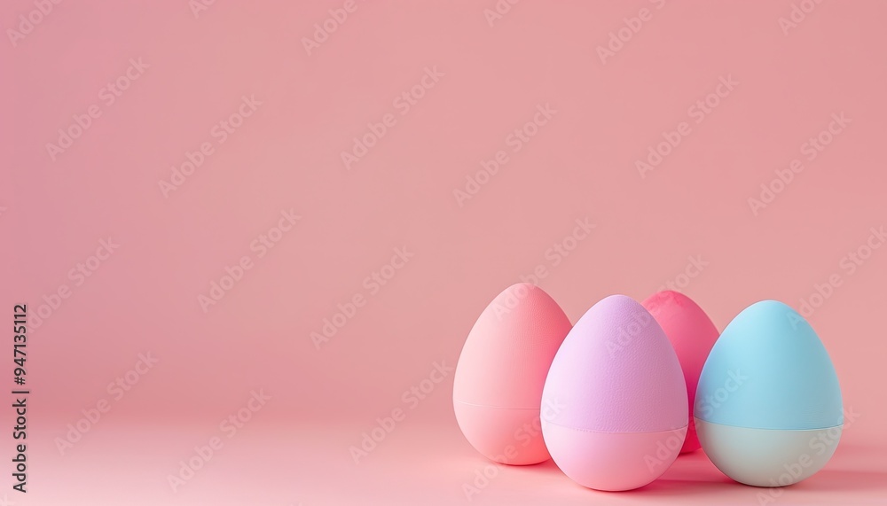 Fototapeta premium Beauty blenders on pink