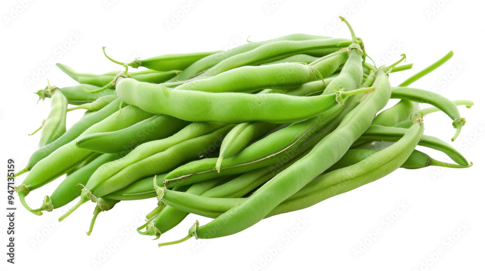 Green beans pea isolated on white background Green beans pea isolated on white background