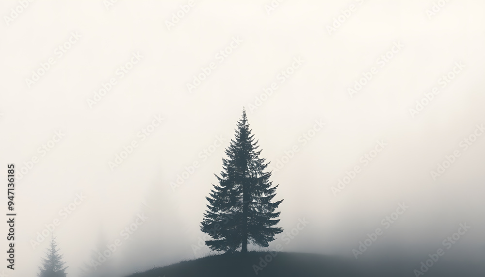 Fototapeta premium A short, inspirational quote or a single word in a clean, minimalist font, placed in the center of the wallpaper