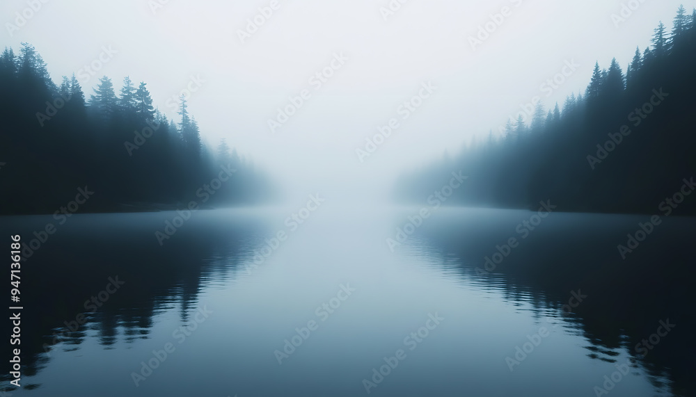 Fototapeta premium A short, inspirational quote or a single word in a clean, minimalist font, placed in the center of the wallpaper