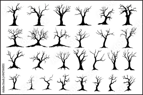 New Trending Dead Tree, Leafless Tree, Bare Tree, Winter Tree, Dead Tree Silhouette, New Trending Tree Without Leaves, Skeleton Tree, Dead Tree Vector, Tree Silhouette, Black Tree, Vector Tree,