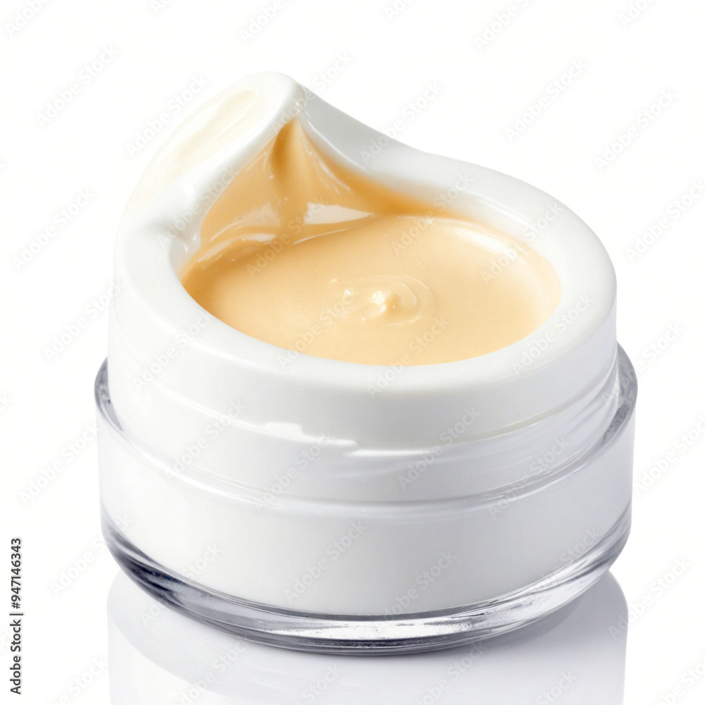 Cosmetic cream, isolated on white background