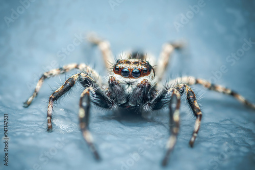 Wallpaper Mural Jumping spider on cement floor. Torontodigital.ca