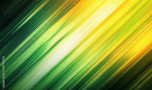 Abstract Green and Yellow Diagonal Lines Background Texture