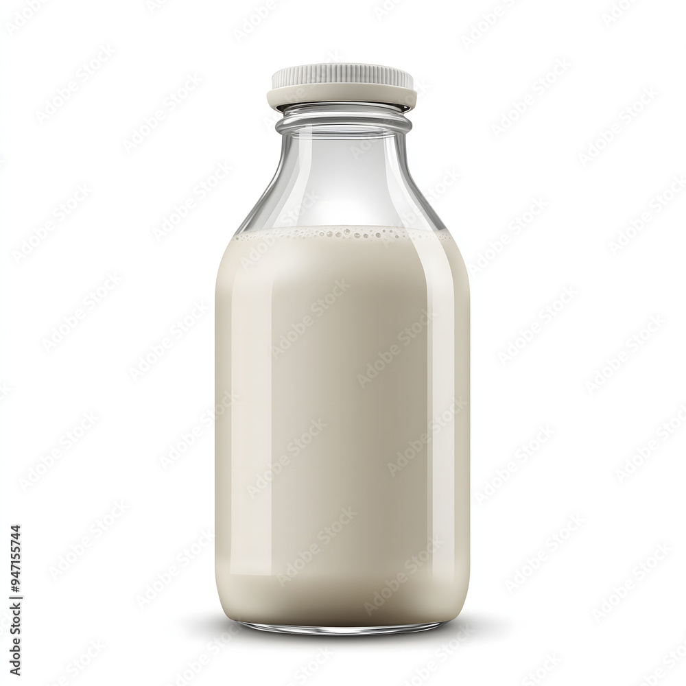 Milk bottle isolated on white background Milk bottle isolated on white background