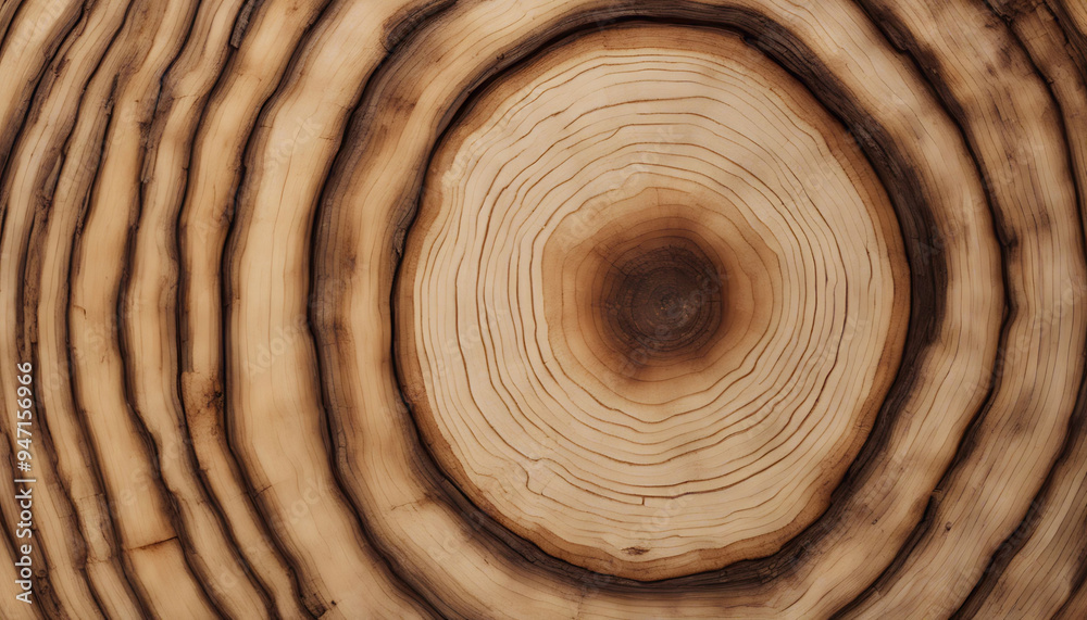Close-up of Tree Trunk Growth Rings and Texture Close-up of Tree Trunk Growth Rings and Texture