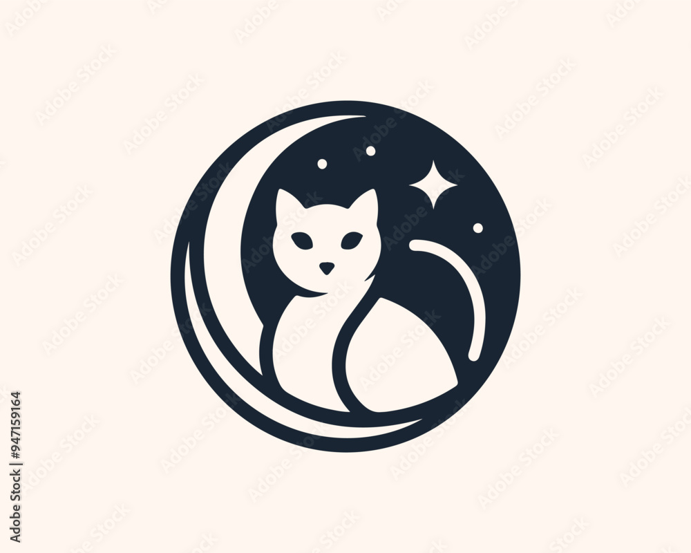 Cat head icon. Cartoon Cat face. Vector illustration. Silhouette simple. Animal Logotype concept. Cat Logo design template. Cat head icon. Cartoon Cat face. Vector illustration. Silhouette simple. Animal Logotype concept. Cat Logo design template.